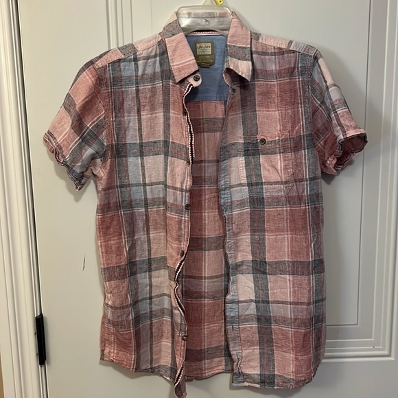 Linen blend unisex shirt - Picture 2 of 9